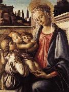 Sandro Botticelli Madonna and Child and Two Angels Spain oil painting artist